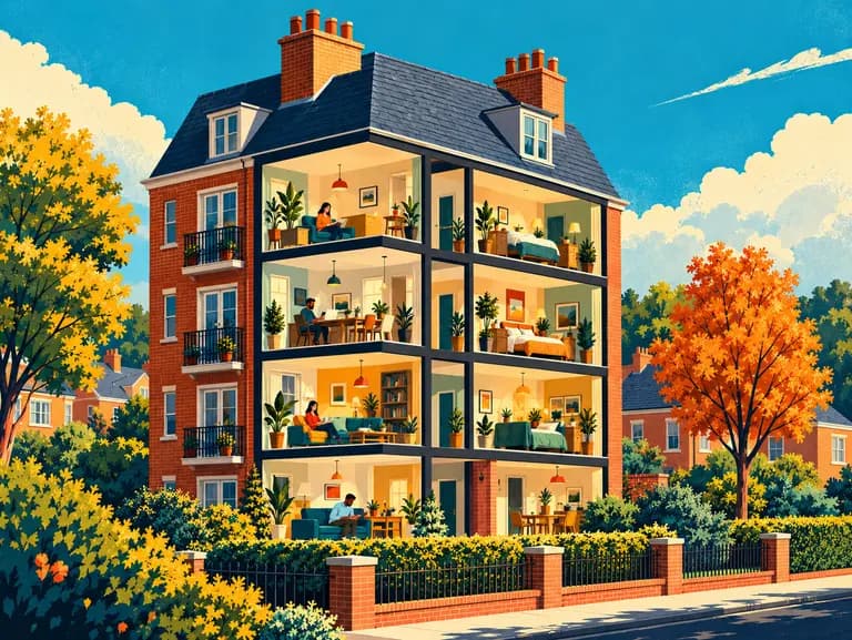 One block, many flats: avoiding double-counted exposure